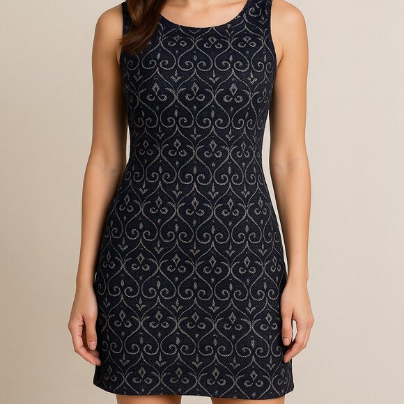 2 For $30 PINKY Vintage Sleeveless Dress Y2K Black/Nude Burnout Overlay XS - Picture 1 of 8